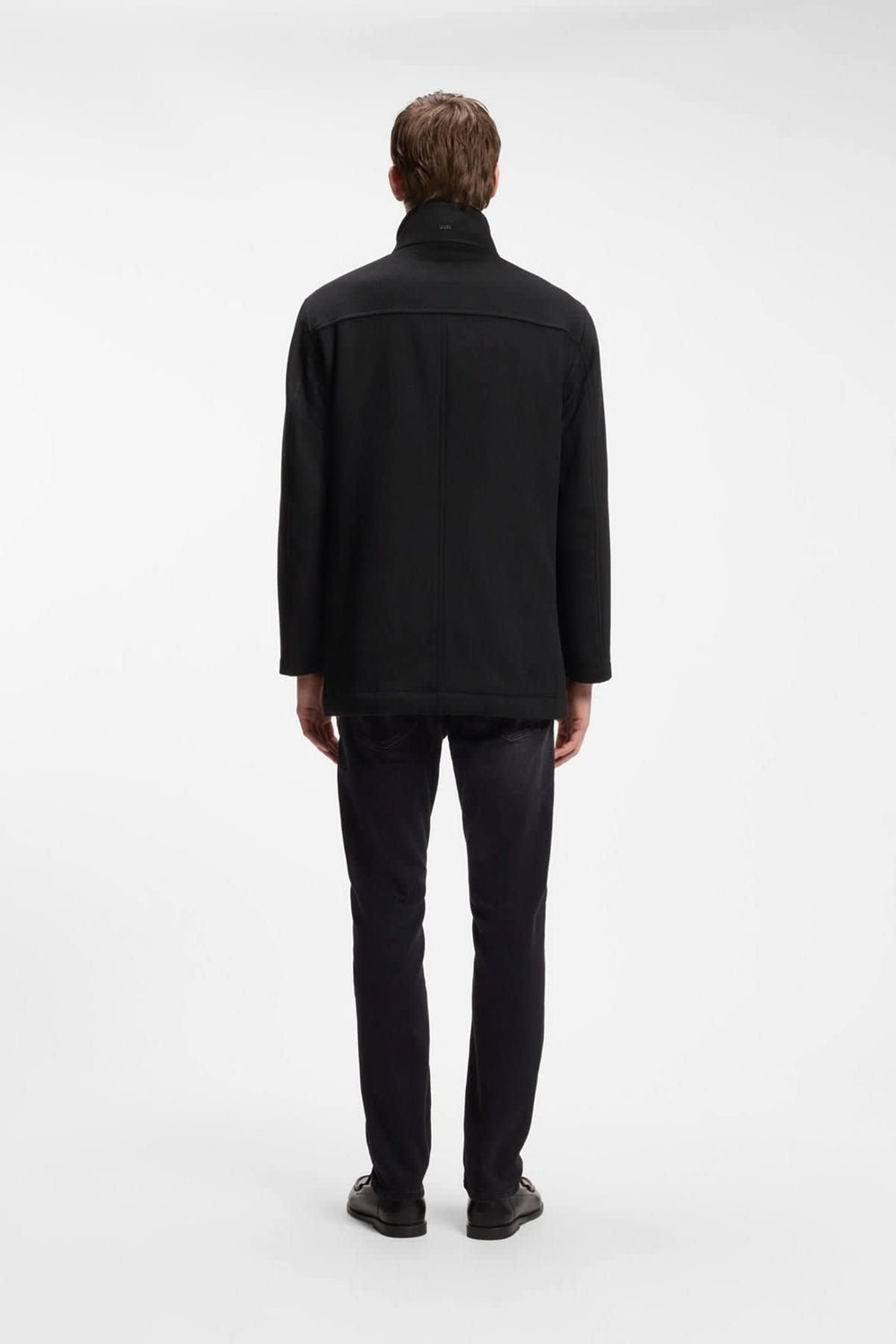 Hugo Boss men's dress coat with stand collar