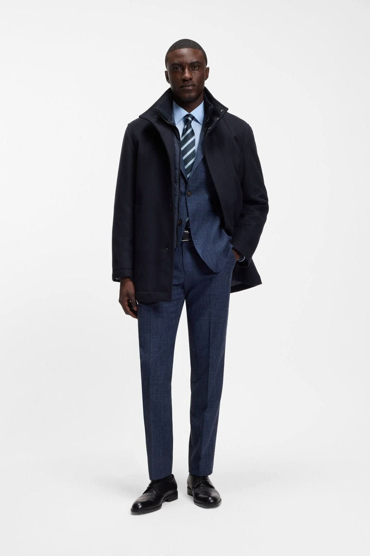 Hugo Boss men’s dress coat with stand collar