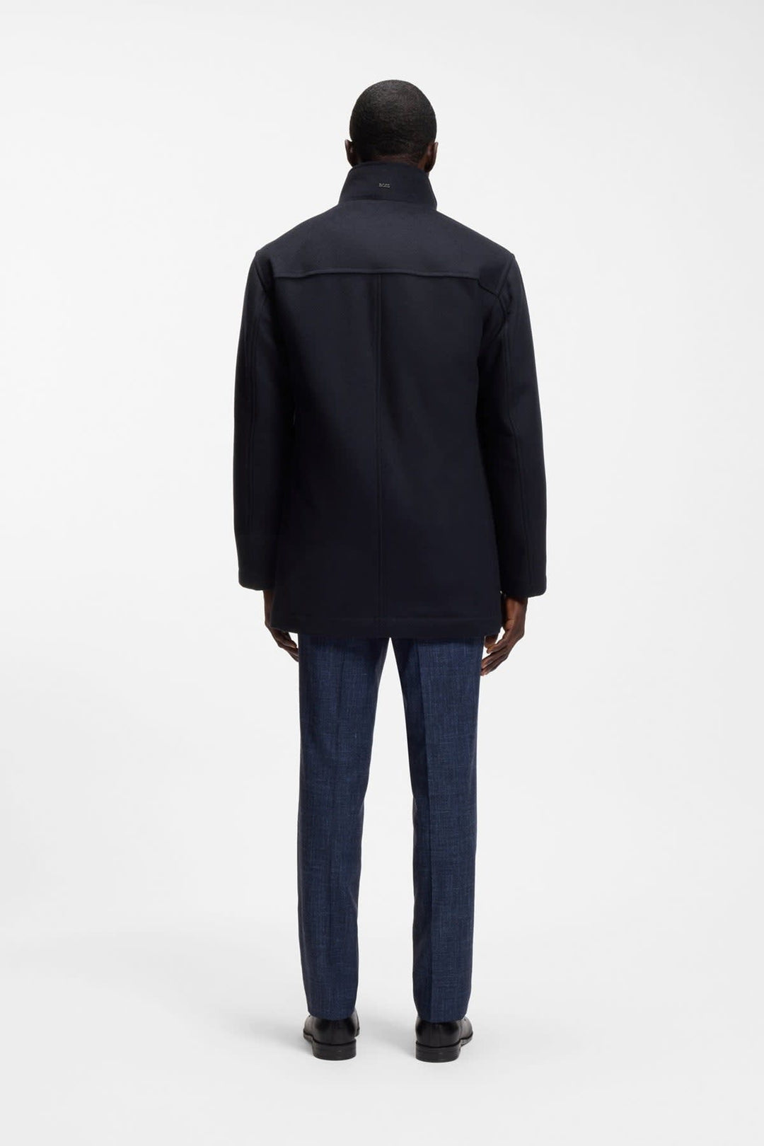 Hugo Boss men’s dress coat with stand collar