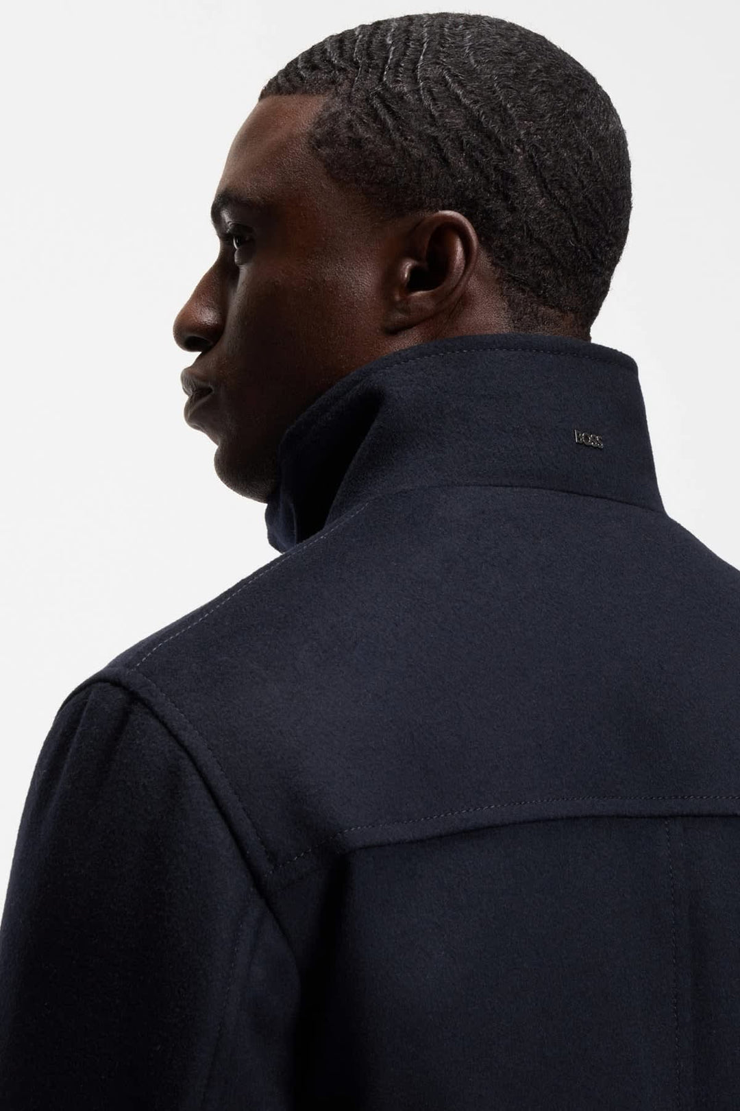 Hugo Boss men’s dress coat with stand collar