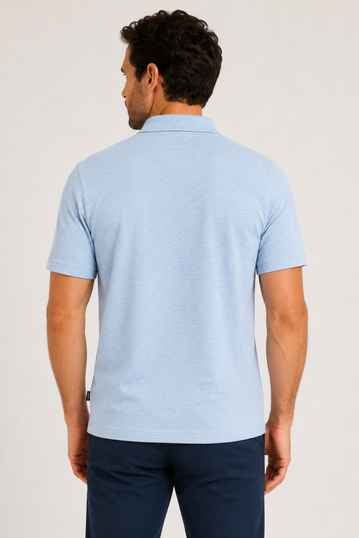 Polo manches courtes en coton extensible
