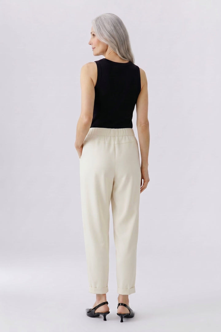 Rear view of chic women&