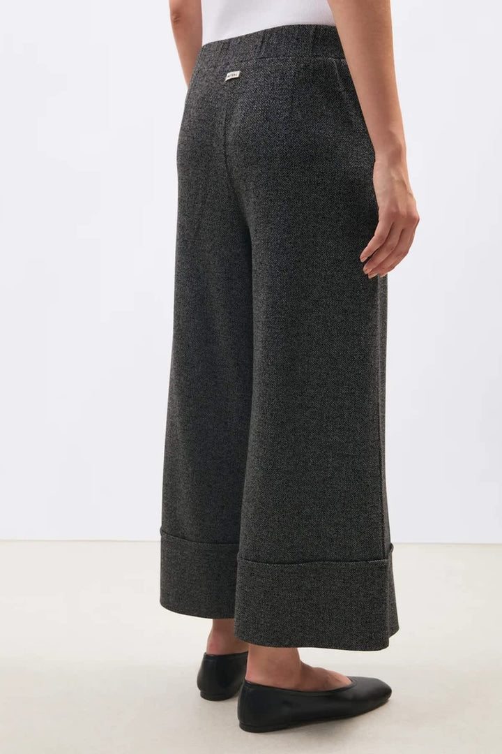 Sophio 7/8 herringbone wide-leg pants for women Humility
