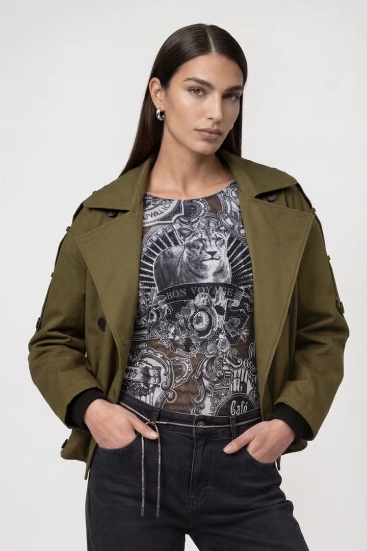 Oversized quilted jacket 