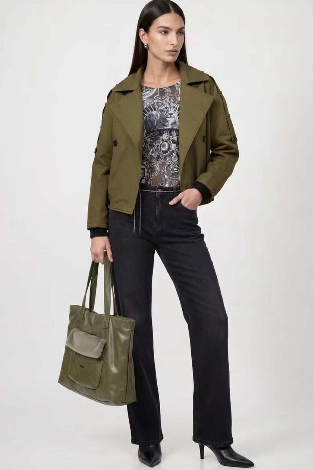 Oversized quilted jacket 
