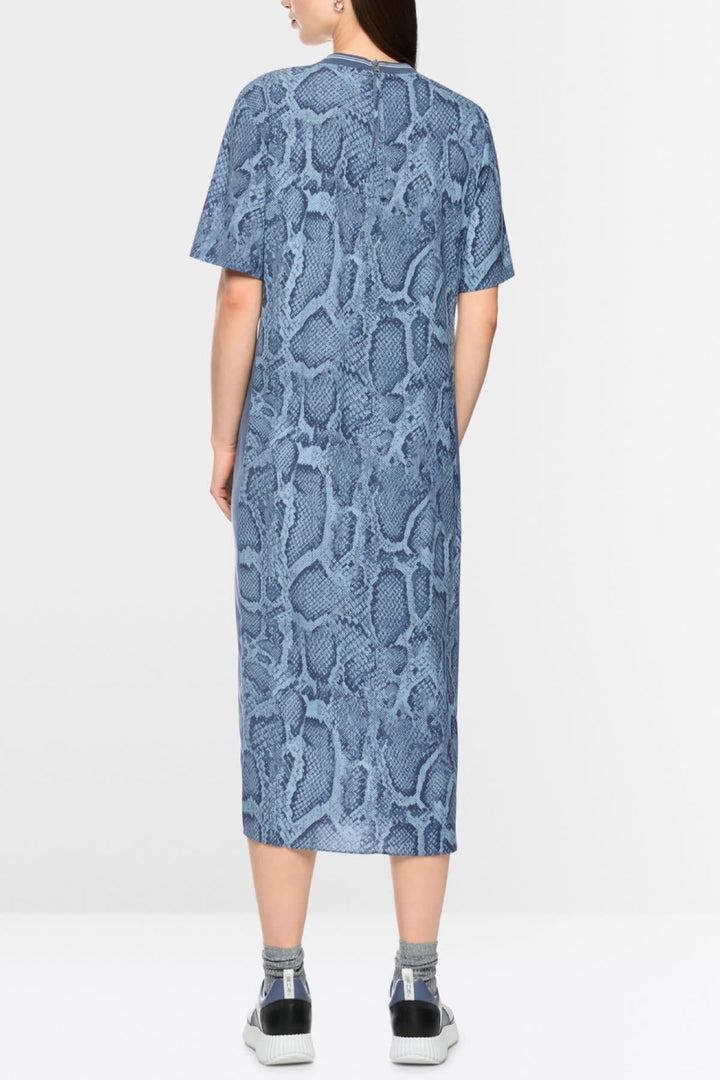 Vue de côté robe ample à motif animalier Marc Cain multicolore - Valérie Simon