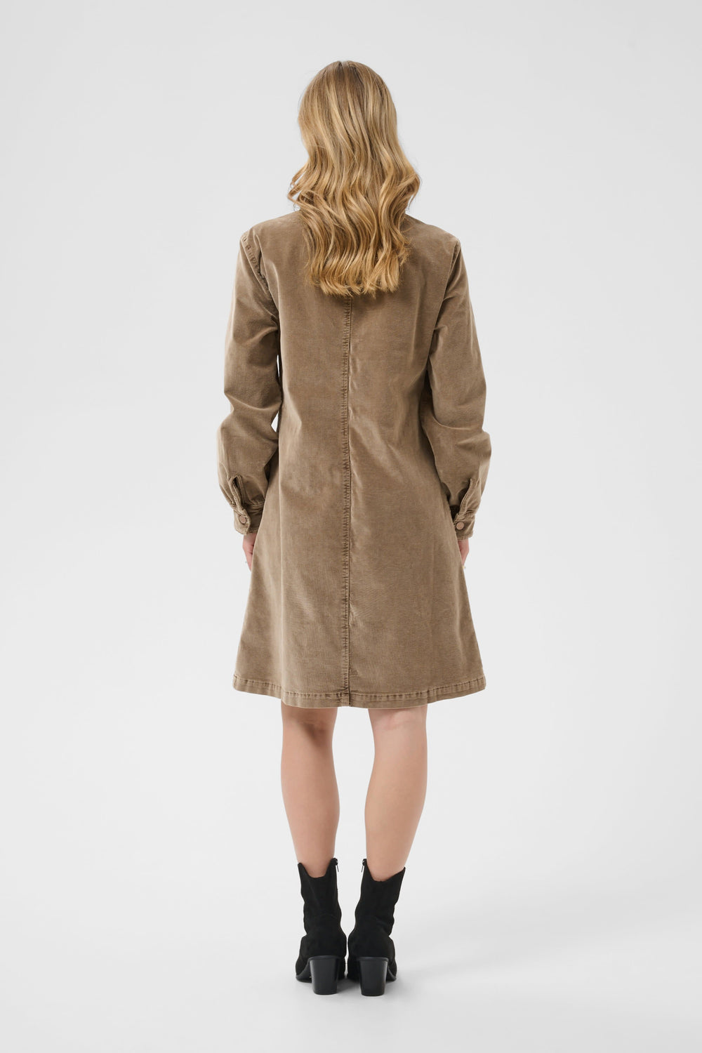 Women's Brady short corduroy dress Cream