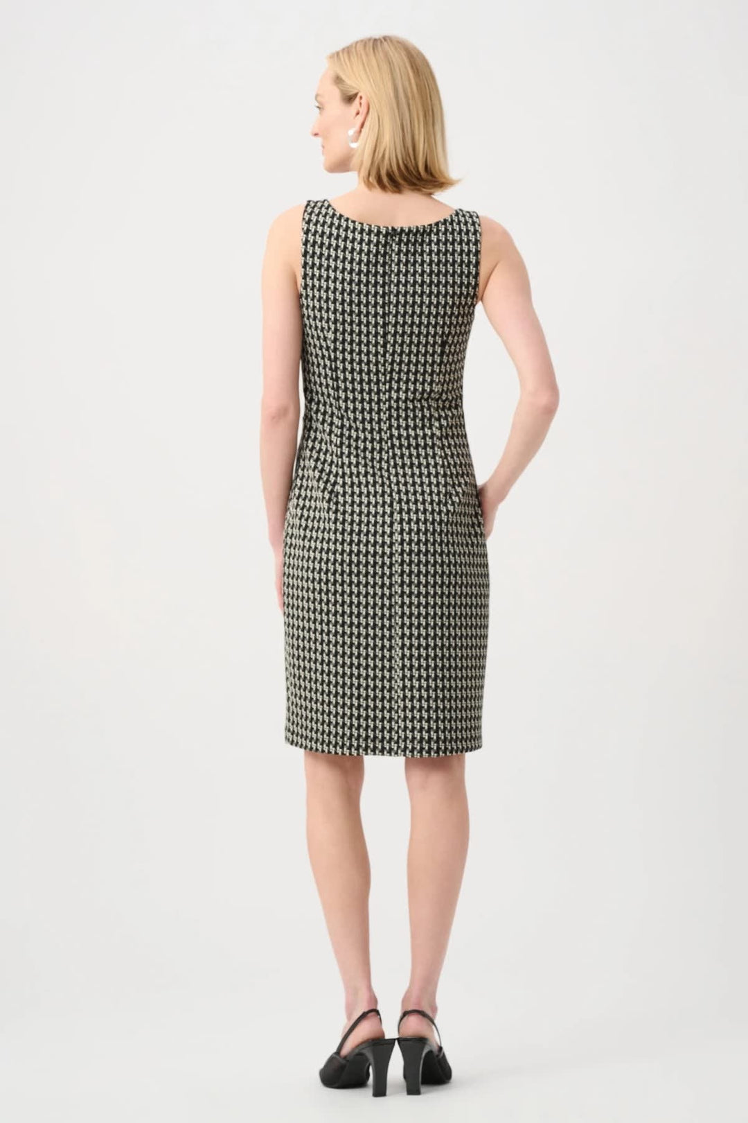 Front view of a blue Joseph Ribkoff women&