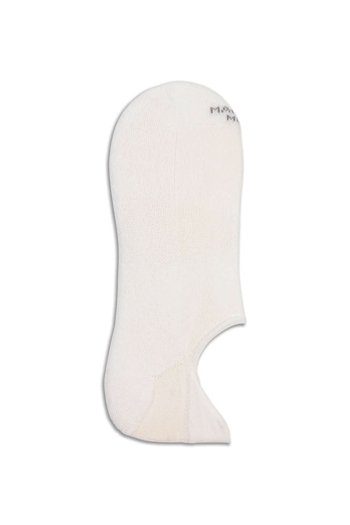 Detailed view of Marcoliani solid gray invisible ankle socks for men - Valérie Simon