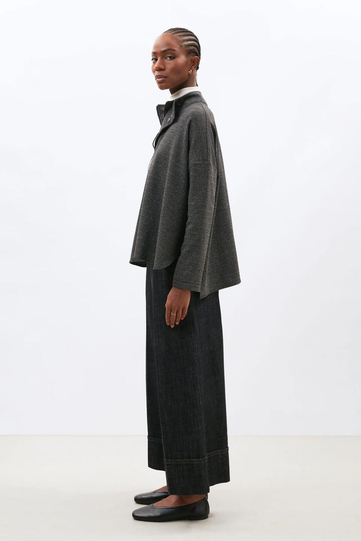 KANSHIN loose high-neck sweatshirt for women Humility