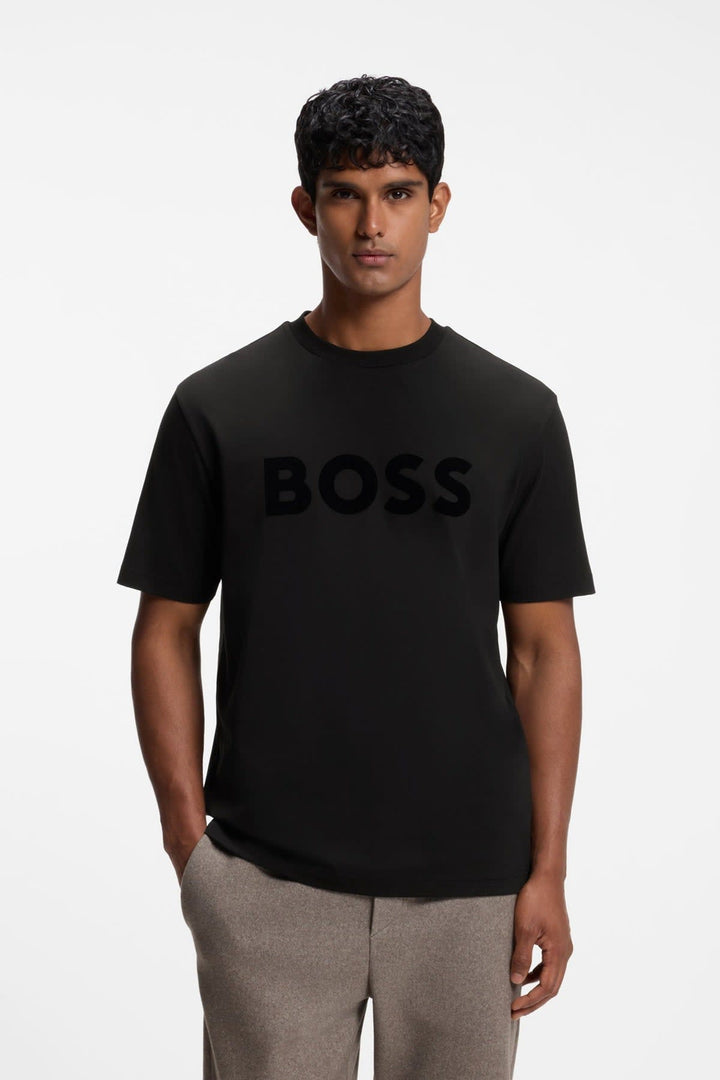 Men’s Hugo Boss contrasting logo T-shirt