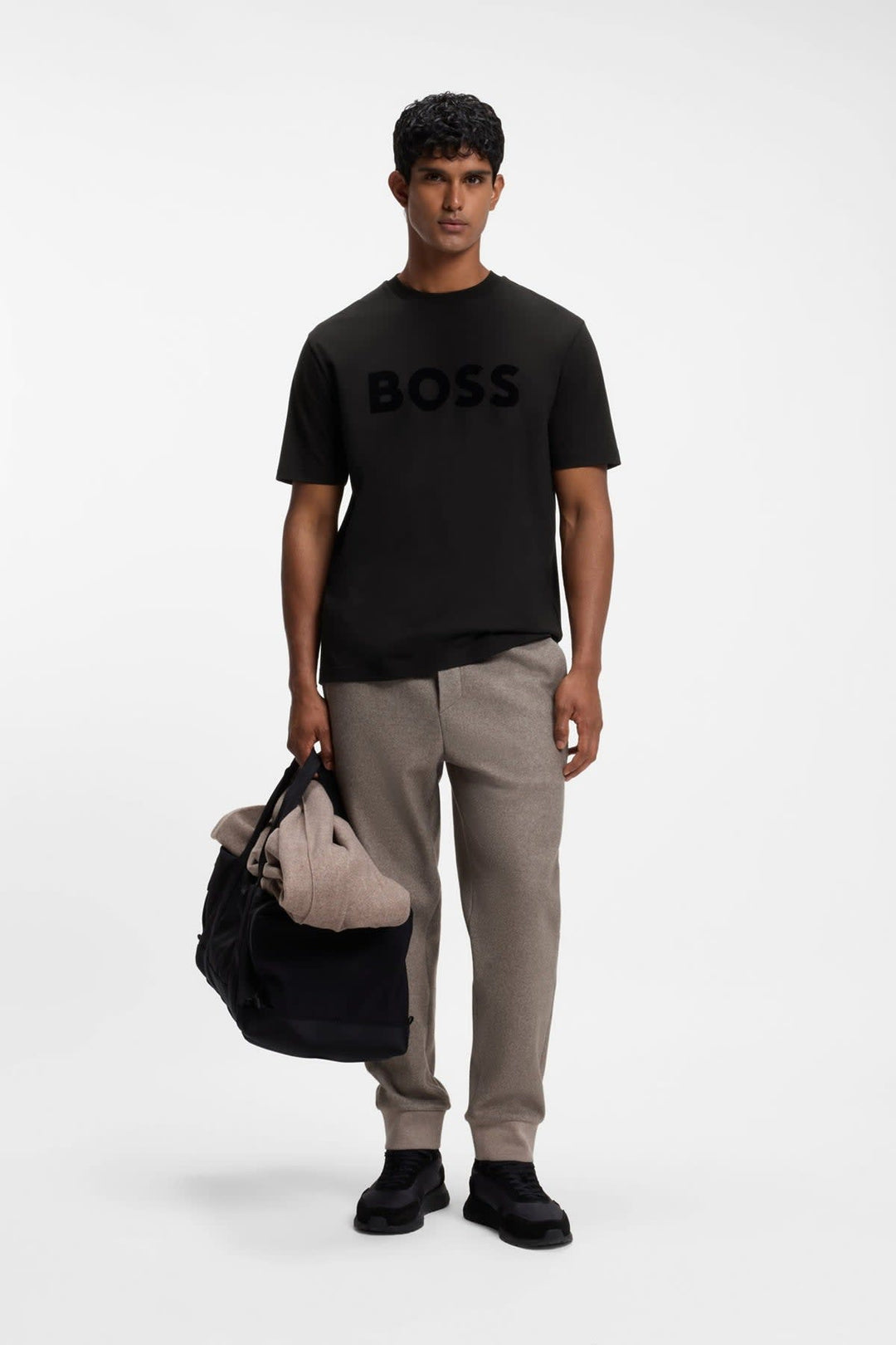 Men’s Hugo Boss contrasting logo T-shirt