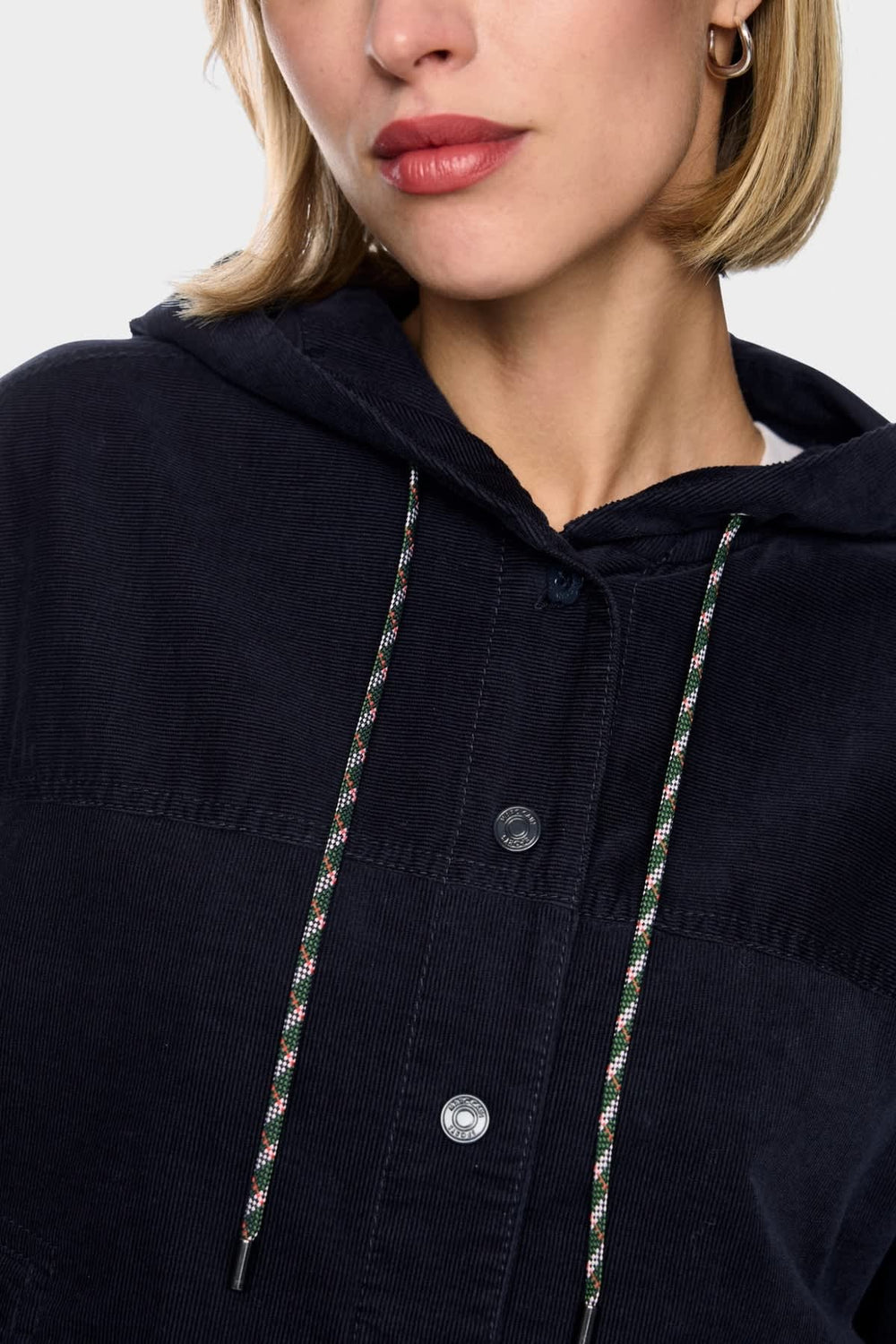 Women's hooded corduroy jacket by Marc Cain