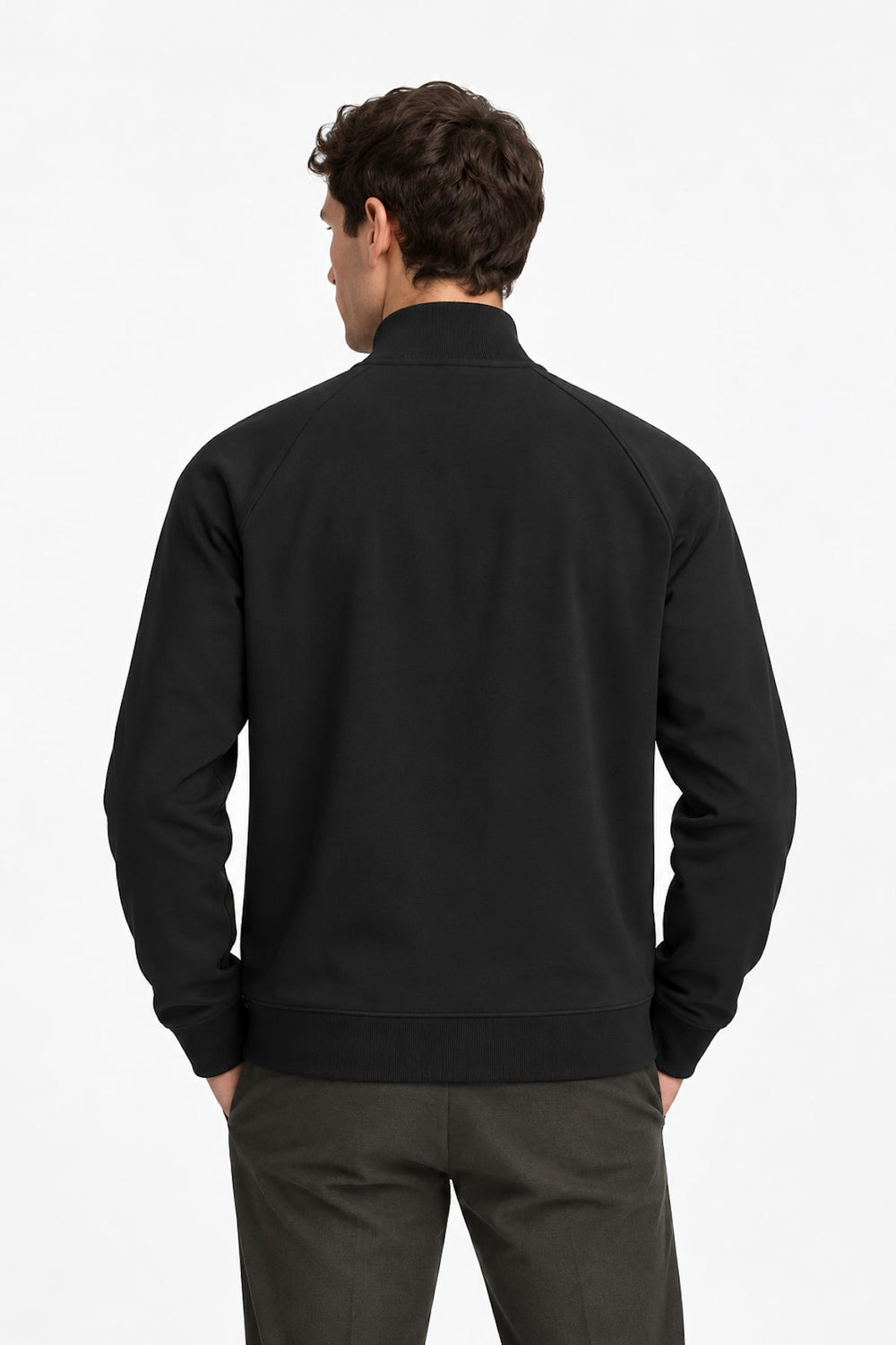 Men's Hugo Boss zip-up jacket with stand collar
