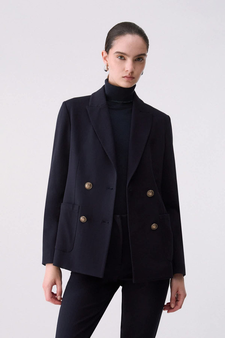 Double-breasted blazer for women liujo