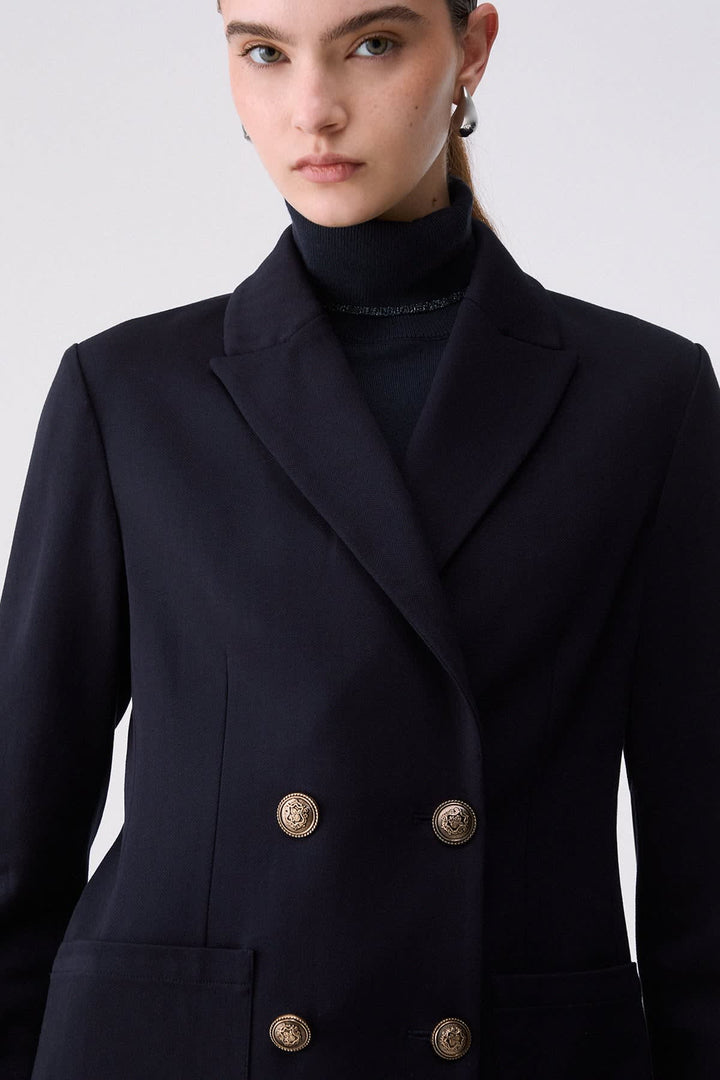 Double-breasted blazer for women liujo