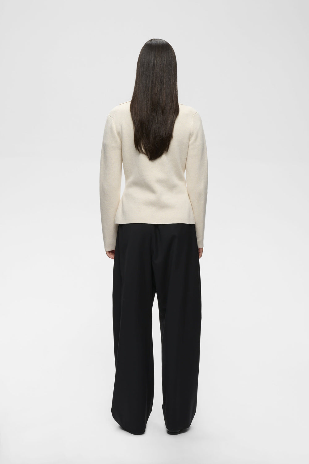 Women's asymmetrical closure knit blazer Inwear