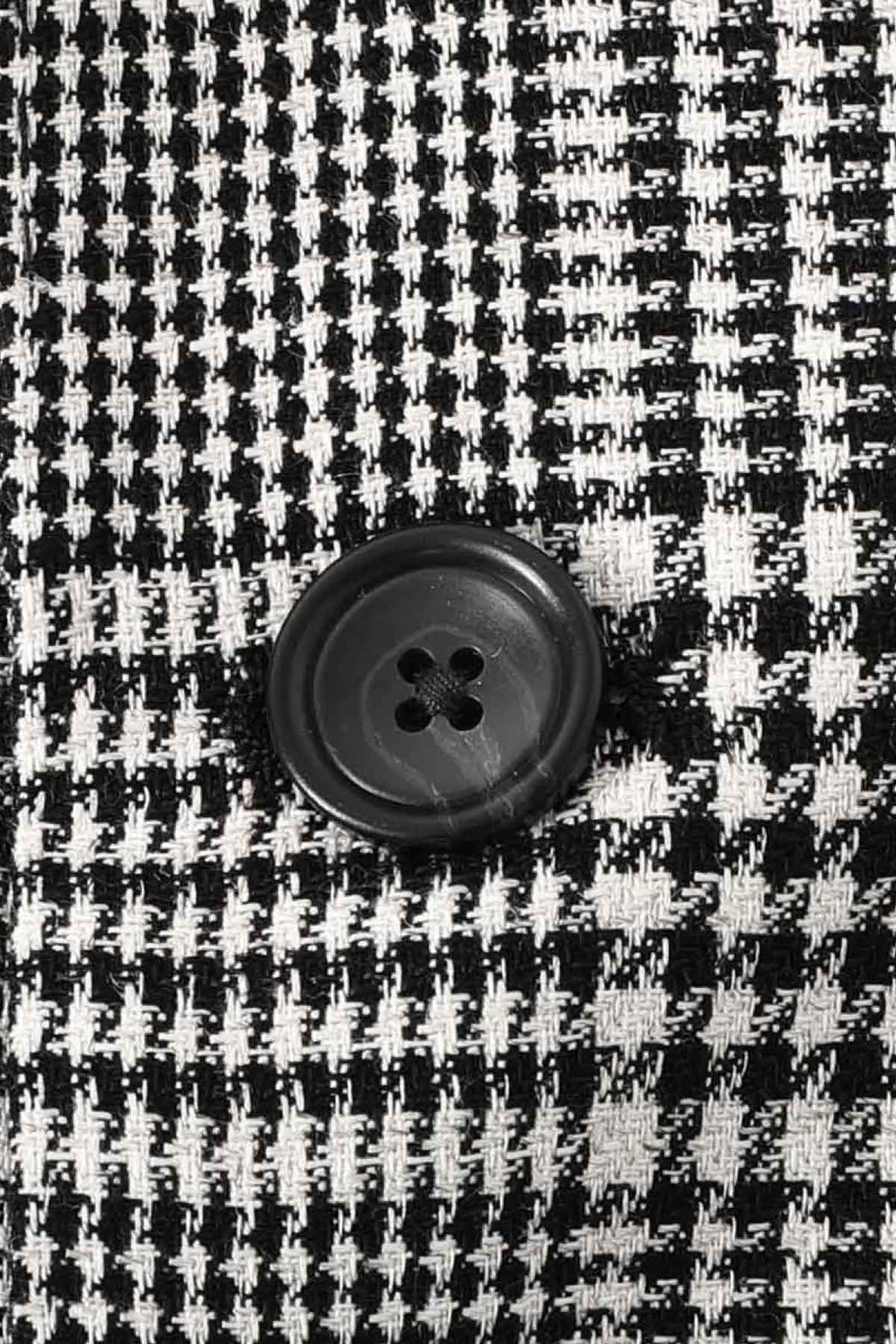 Vue de face veston prince-de-galles Tagliatore en coton et lin gris pour homme - Valérie Simon