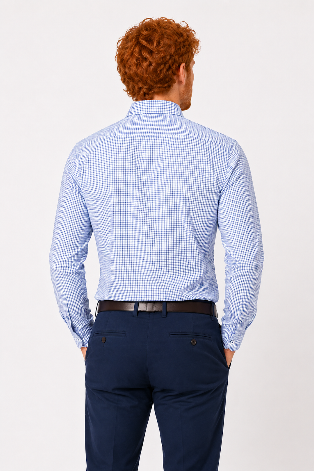 Chemise habillée micro carreaux