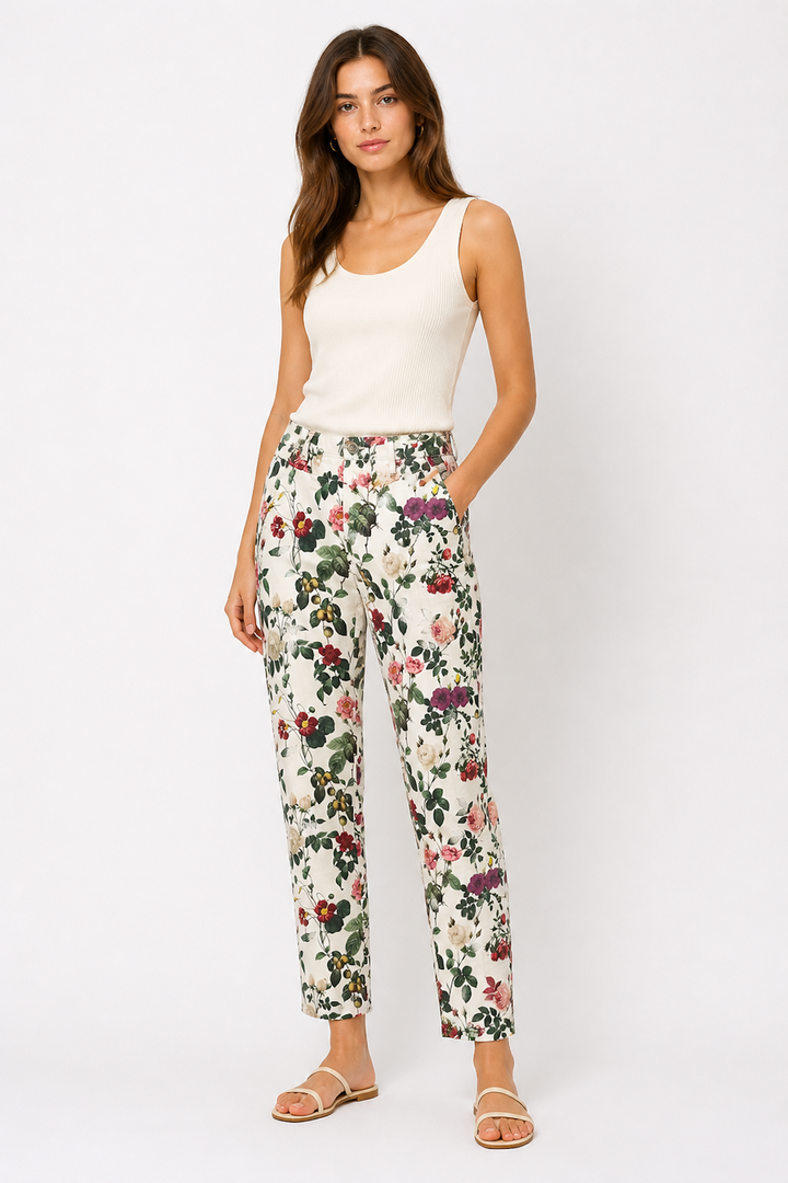 Pantalon chino à coupe droite