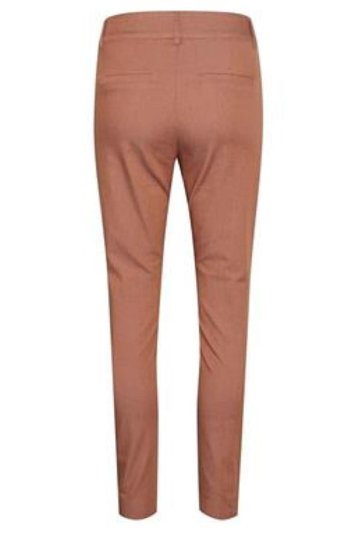 Pantalon Chino vue arrière, couleur marron, élégant et confortable, adapté pour l&