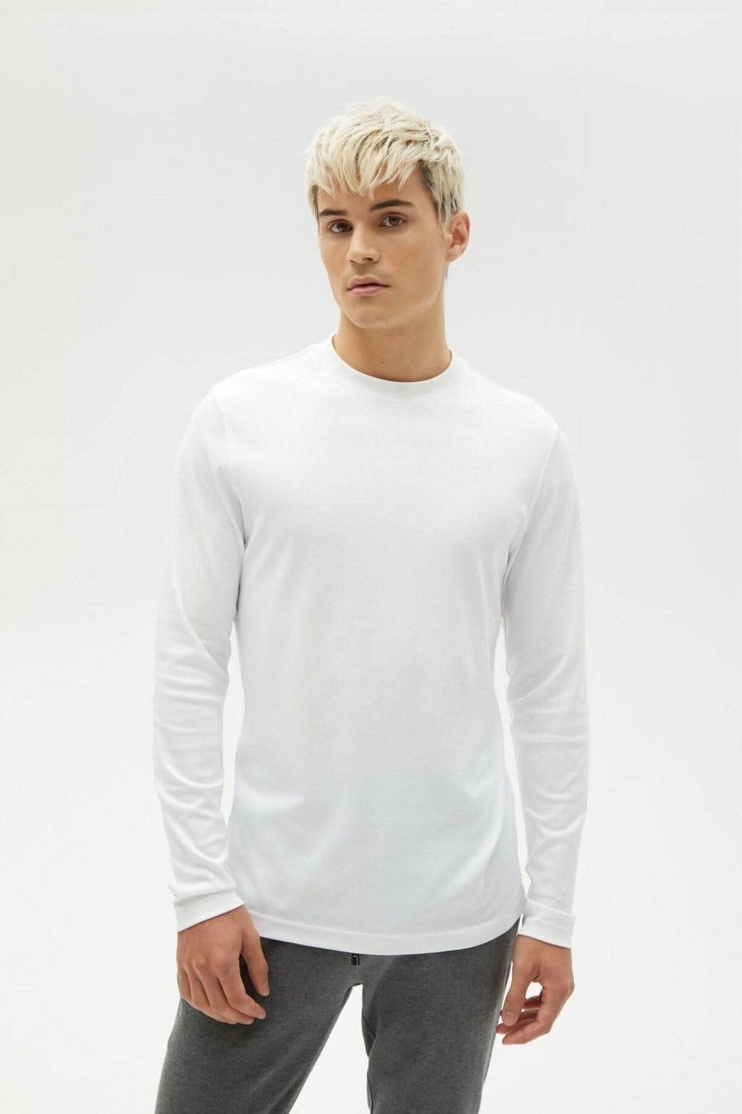 Chandail manches longues blanc &