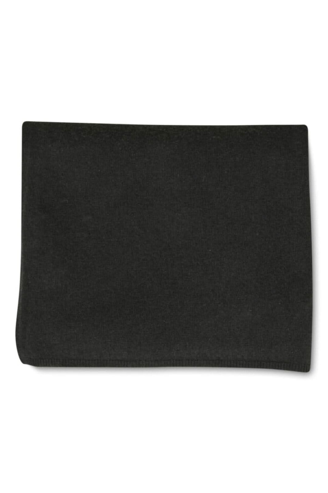 Foulard Torborg en mélange de laine doux, couleur noir, idéal pour compléter un look élégant.