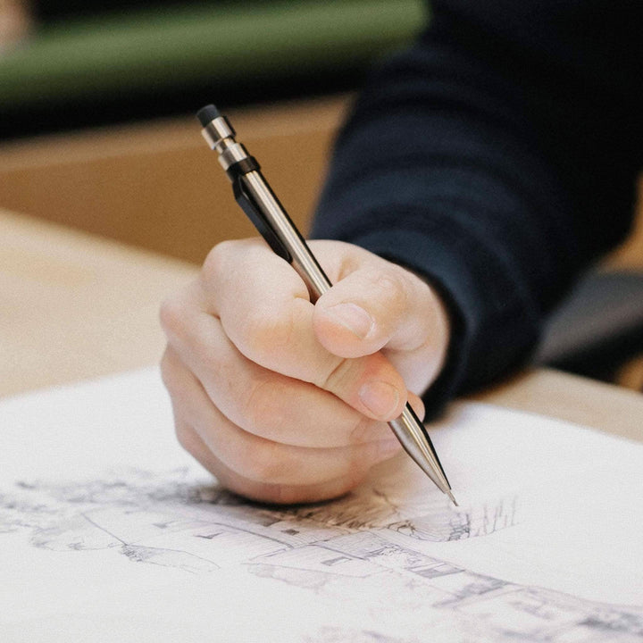 Main image of the Stylo Modern Fuel being used for sketching on paper.