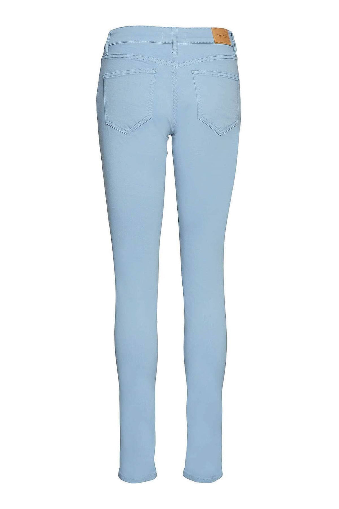 Pantalon Alice II bleu ciel, taille basse, coupe ajustée, 97% coton, 3% élasthanne, style 30302987.