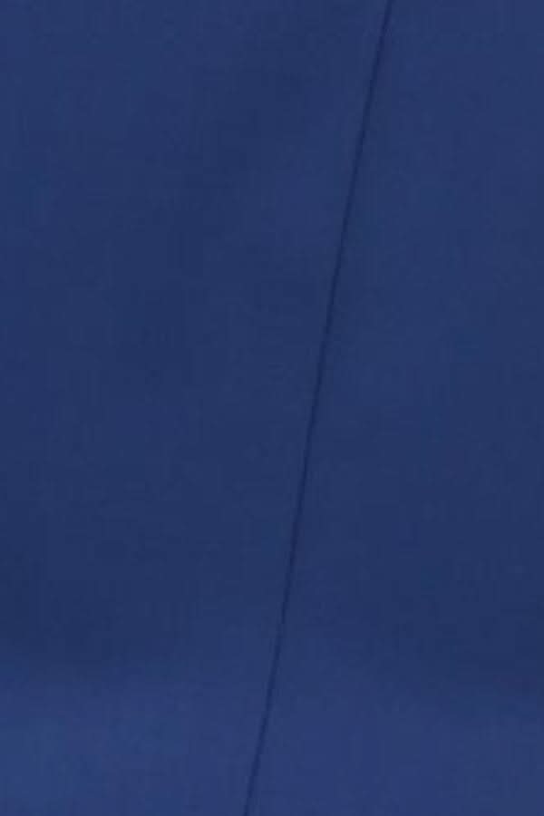 Pantalon de coton bleu, 98% coton et 2% élasthanne, collection Meyer, fabriqué en Europe, lavage à l&