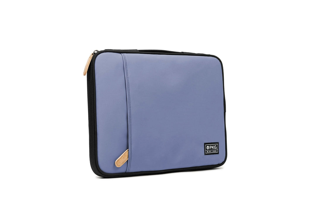 Pochette pour ordinateur portable PKG Stuff en polyester bleu, adaptée aux ordinateurs de 13" à 16".