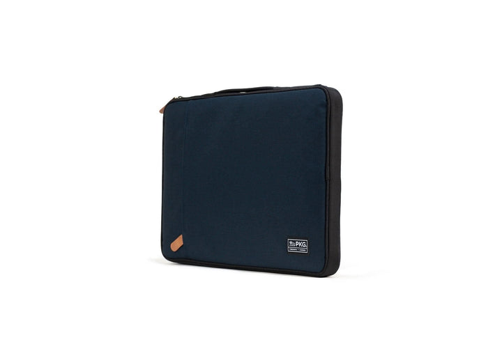 Pochette pour ordinateur portable PKG Stuff, tissu polyester résistant, couleur bleu, pour ordinateurs de 13" à 16".
