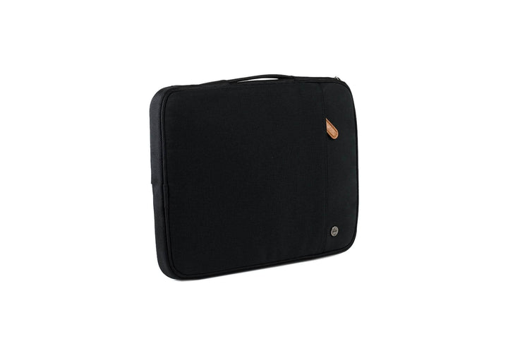 Pochette noire pour ordinateur portable PKG Stuff, adaptée pour 13 à 16 pouces, en polyester résistant.