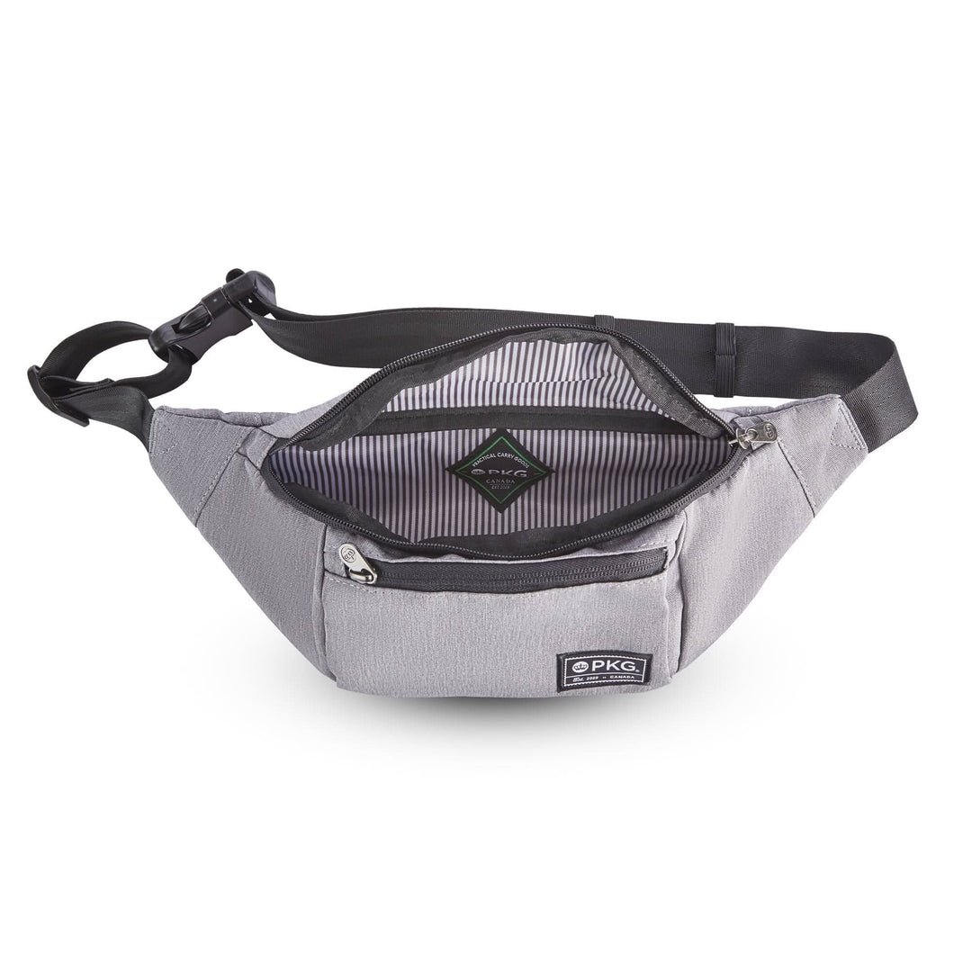 Sac à bandoulière recyclé PKG Bremner, intérieur pratique et résistant, parfait pour les excursions et le shopping.