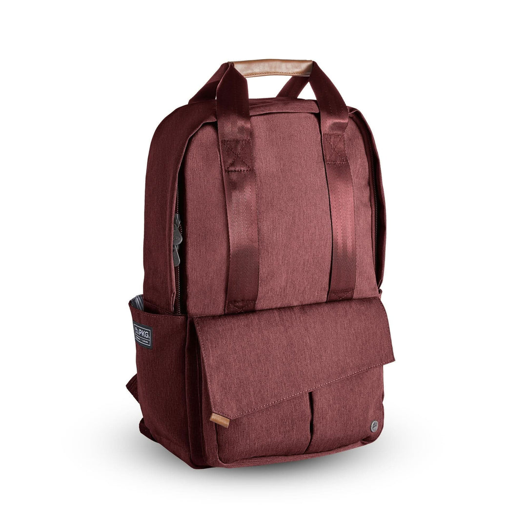 Sac à dos PKG Rosseau recyclé 19L, design épuré, avec fonctionnalités pratiques et tissu en polyester récupéré.