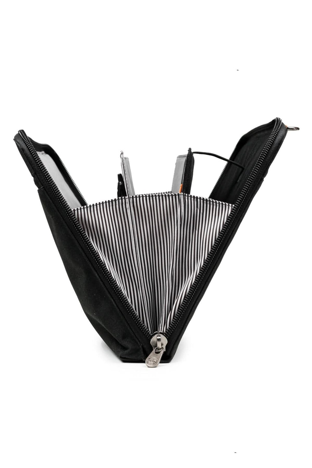 Sac messager accordéon Wellington 10L ouvert, montrant l&