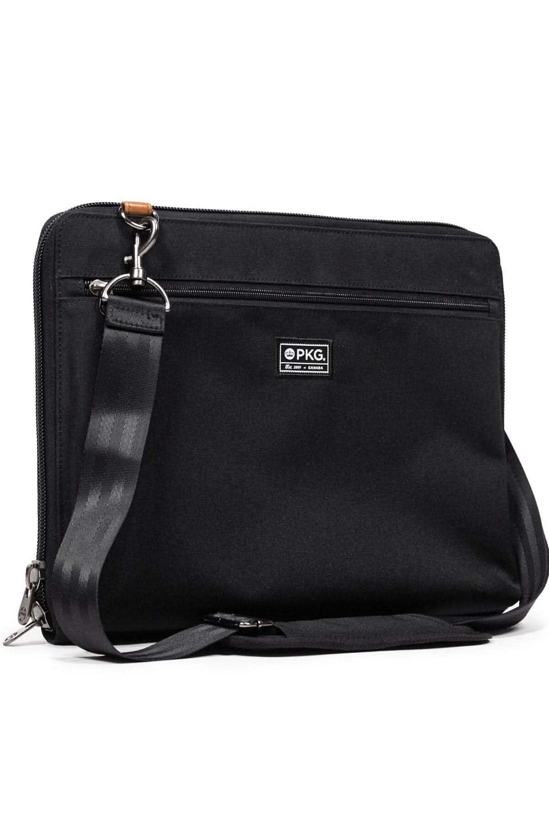 Sac messager PKG Wellington 10L noir, conçu pour l&