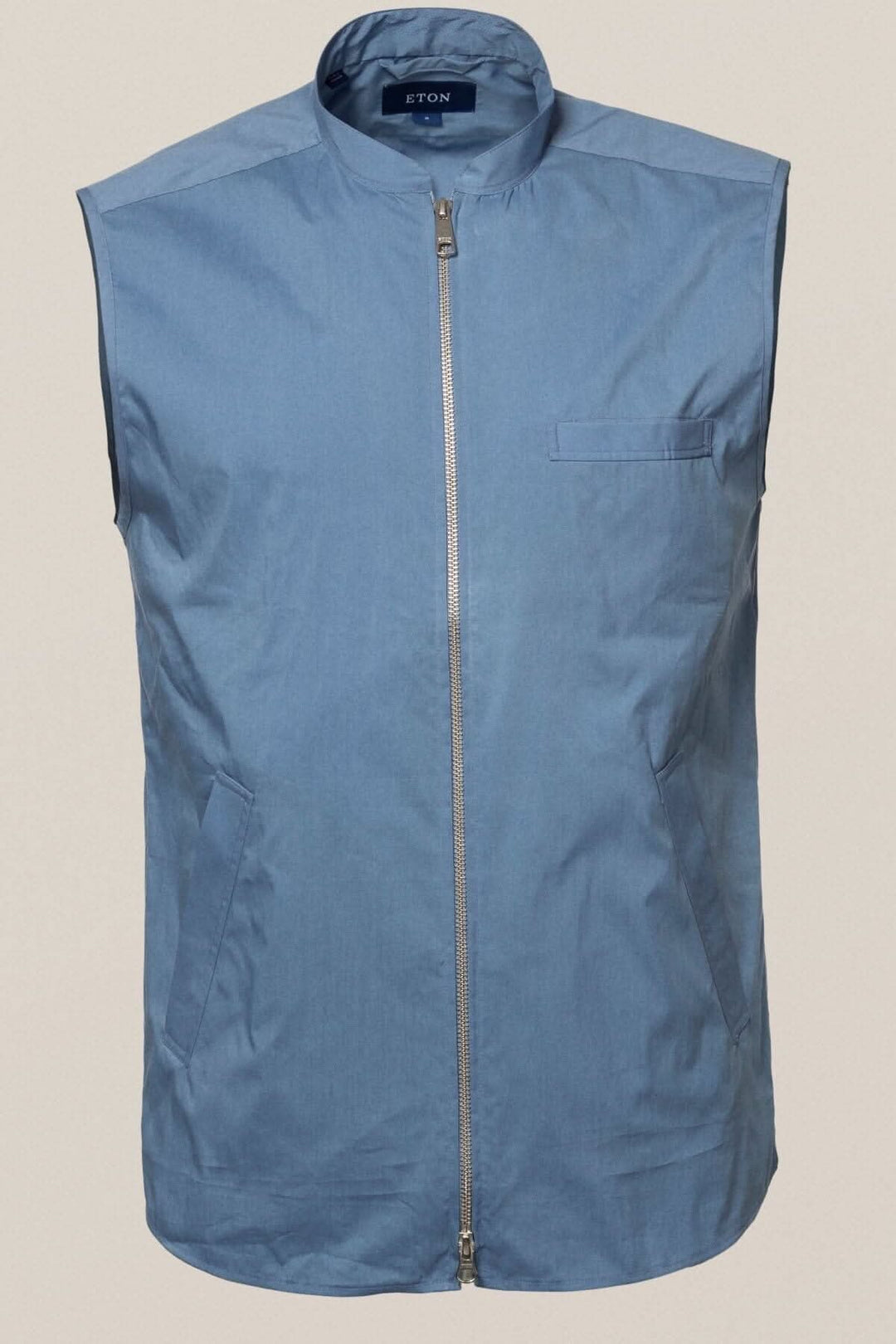 Veste sans manche en coton et polyamide, élégante et déperlante, idéale pour la superposition à l&